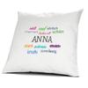 printplanet Personalized Anna Pillow with Filling – Positive Traits, 40 cm, 100% Cotton view 1