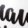WANDKINGS Wooden Wall Word - Choose One Design & Color - MEOW - 50 x 32 cm (W x H) - White view 2