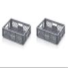Auer Packaging 2-Piece Bakery Crate Catering Box Set, 60 x 40 x 12, Perforated, with Free Folding Ruler view 1