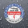 Fassbender-Druck Inspection Stickers – E-PRÜFUNG 40 mm, Self-Adhesive PVC, 500 Count view 3