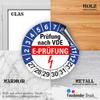 Fassbender-Druck Inspection Stickers – E-PRÜFUNG 40 mm, Self-Adhesive PVC, 500 Count view 4