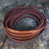 Flat Leather Strip, 5 mm x 1.5 mm, Antique Brown, 5 Meters view 4