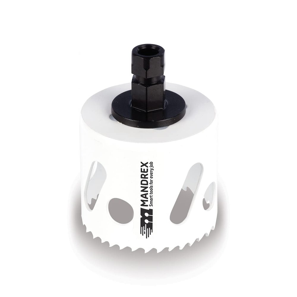 Mandrex SpeedXcut Bi-Metal Hole Saw, 8% Cobalt Alloy, 45 mm Cutting Depth, for Stainless Steel, Aluminum & Epoxy Resin, 67 mm