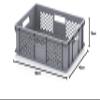 Bakery Catering Box 60 x 40 x 15 cm, Perforated, Includes Free Folding Ruler view 3