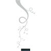 CLICKANDPRINT Tree Vine Wall Decal, 70 x 27.6 cm, Light Gray view 1