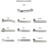 C3 BB Glass Door Fitting | Incl. Office Hinges | Matte V2A Stainless Steel | Project Suitable (Hope) view 2
