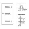 C3 BB Glass Door Fitting | Incl. Office Hinges | Matte V2A Stainless Steel | Project Suitable (Hope) view 3
