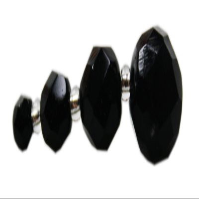 4mm Faceted Glass Beads - 50 Pieces - Approx. 50 Colors Available (Black)