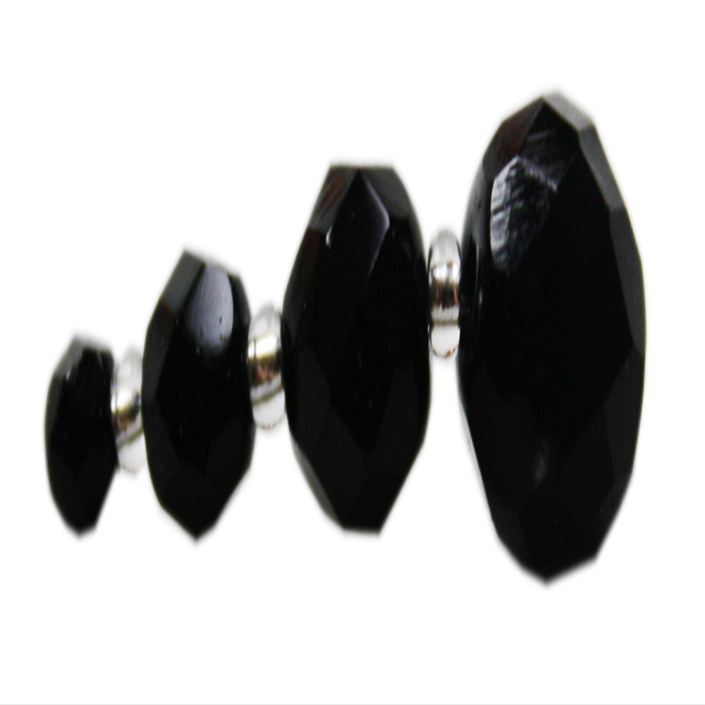 4mm Faceted Glass Beads - 50 Pieces - Approx. 50 Colors Available (Black)