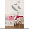 CLICKANDPRINT Feather Wall Decal, 150 x 111.2 cm, Medium Gray view 2