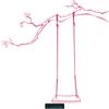 CLICKANDPRINT Swing on Branch Wall Decal, 60 x 55.9 cm, Pink view 1