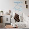 CLICKANDPRINT “Instructions: Cat” Wall Decal, 70 x 55.4 cm, Light Blue view 2