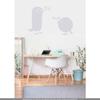 CLICKANDPRINT Nerd Bird Wall Sticker, 30 x 19.5 cm, Transparent view 2