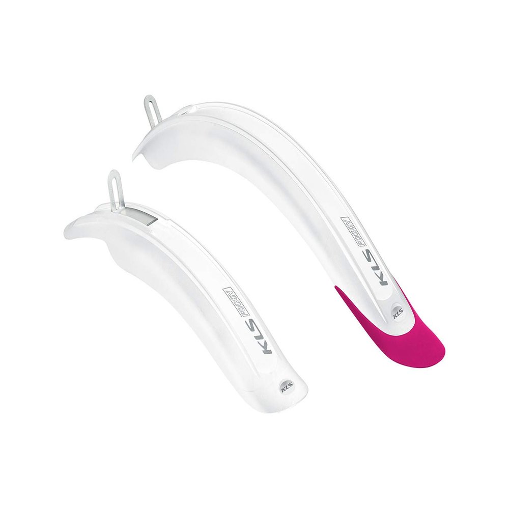Kellys KLS Foggy Plastic Mudguards, White/Gray