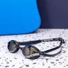ARENA Unisex Python Mirror Training & Racing Swim Goggles, Silver-Black (55), One Size view 3