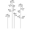 CLICKANDPRINT Flower Decoration Sticker, 60 × 38.2 cm, Telegrey view 1