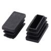 sourcing map 40-Piece Plastic Tube Inserts End Caps, Black, 25 x 12 mm view 2