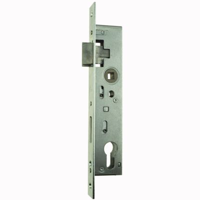 Tubular Frame Lock 1004, 24 x 245 mm Galvanized Faceplate, 8 mm Follower, 92 mm Center Distance, 24 mm Backset