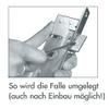 Tubular Frame Lock 1004, 24 x 245 mm Galvanized Faceplate, 8 mm Follower, 92 mm Center Distance, 24 mm Backset view 3