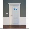 CLICKANDPRINT WC Sticker Chicken & Rooster, 20 x 11.5 cm, Azure Blue view 2