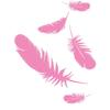CLICKANDPRINT Feather Wall Decal, 80 x 59.3 cm, Light Pink view 1