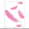 CLICKANDPRINT Feather Wall Decal, 80 x 59.3 cm, Light Pink view 3