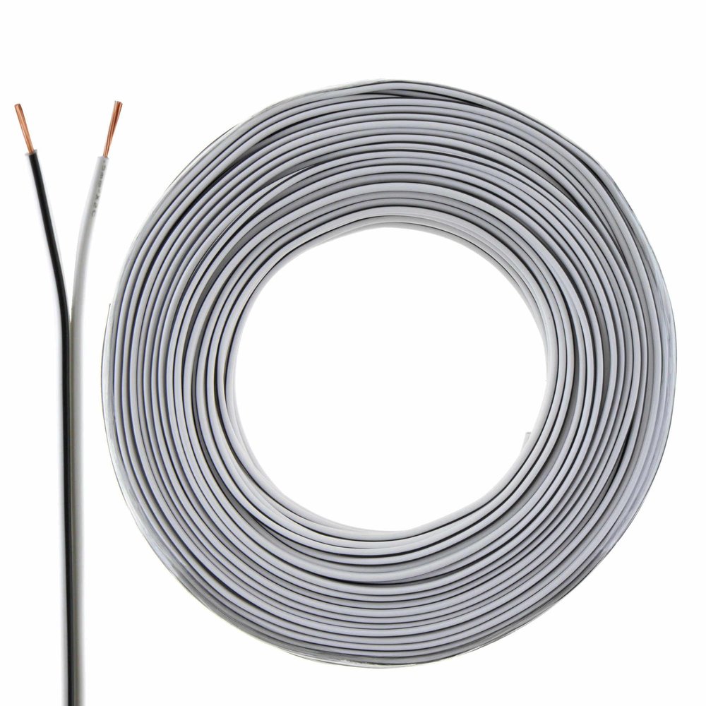 SeKi White Speaker Cable, 2 x 0.50 mm², 25 m Ring
