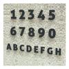 Colours-Manufaktur Modern House Number, 20 cm, RAL 7016 Anthracite Gray Glossy view 1