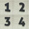 Colours-Manufaktur Modern House Number, 20 cm, RAL 7016 Anthracite Gray Glossy view 2
