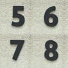 Colours-Manufaktur Modern House Number, 20 cm, RAL 7016 Anthracite Gray Glossy view 3