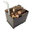 CRUCCOLINI Iron Firewood Trolley with Wheels, 200 kg Capacity view 3
