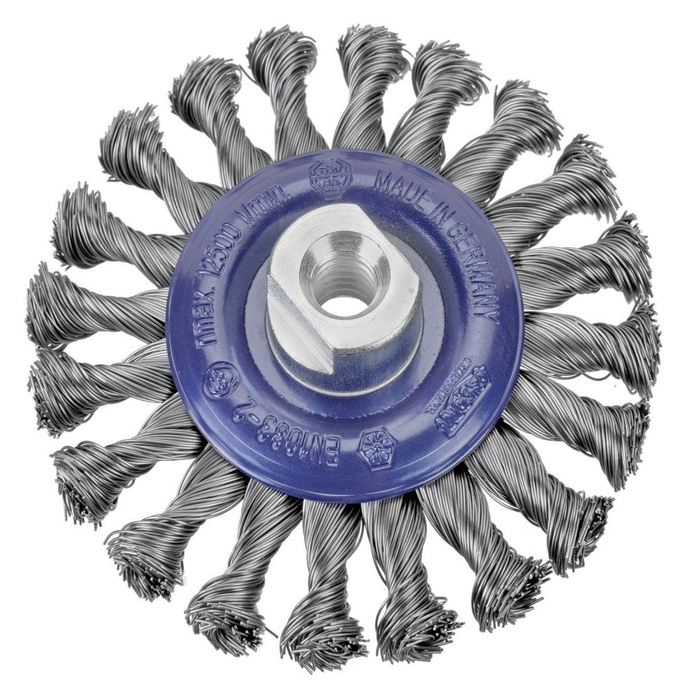OSBORN 1402631131 Braided Wire Brush, 125 x 0.35, Steel