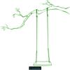 CLICKANDPRINT Swing on Branch Wall Decal, 50 x 46.6 cm, Yellow-Green view 1