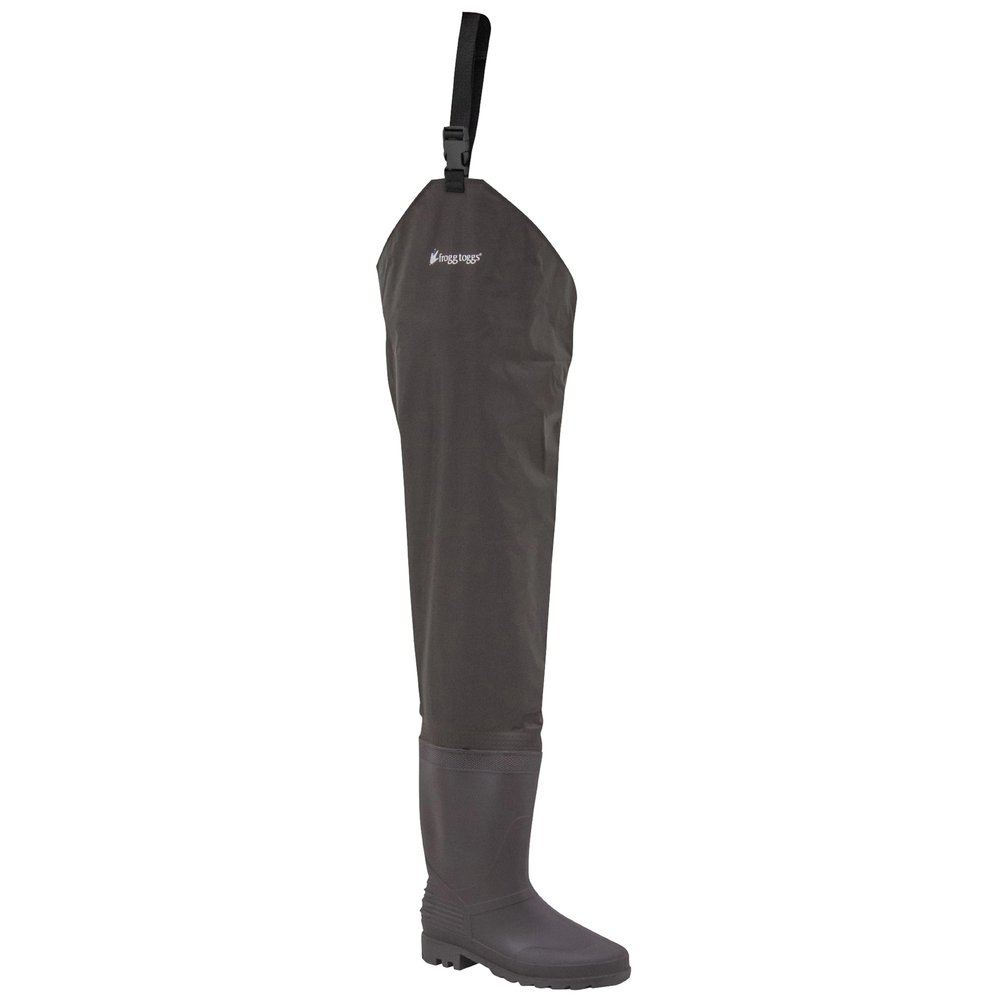 frogg toggs Men's Rana II PVC Bootfoot Hip Wader, Felt, Size 11