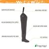 frogg toggs Men's Rana II PVC Bootfoot Hip Wader, Felt, Size 11 view 4