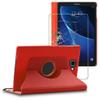 ebestStar Rotating PU Leather Case for Samsung Galaxy Tab A 10.1 T580/T585, Red, with Tempered Glass view 1