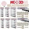 MODO24 Tytan Reinforced Plastic Shelving Unit, 180 x 70 x 46 cm, 5 Shelves, 160 kg view 3