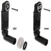 Round adjustable-length overflow set, Alba accessory, black view 2
