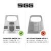 SIGG WMB ONE Replacement Top Closure, One Size, Transparent view 2