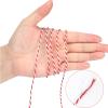 G2PLUS Red and White Cotton Cord, 2 mm x 100 m, Gift-Wrapping and Christmas Craft Twine view 3