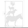 CLICKANDPRINT The Bremen Town Musicians Sticker, 40 x 27.2 cm, Coarse Silver Frosted Glass Effect view 2