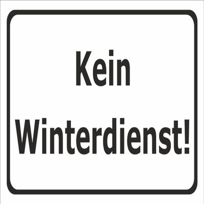 No Winter Maintenance Sticker – 60 x 40 cm, 20 Var, S00018-027-A