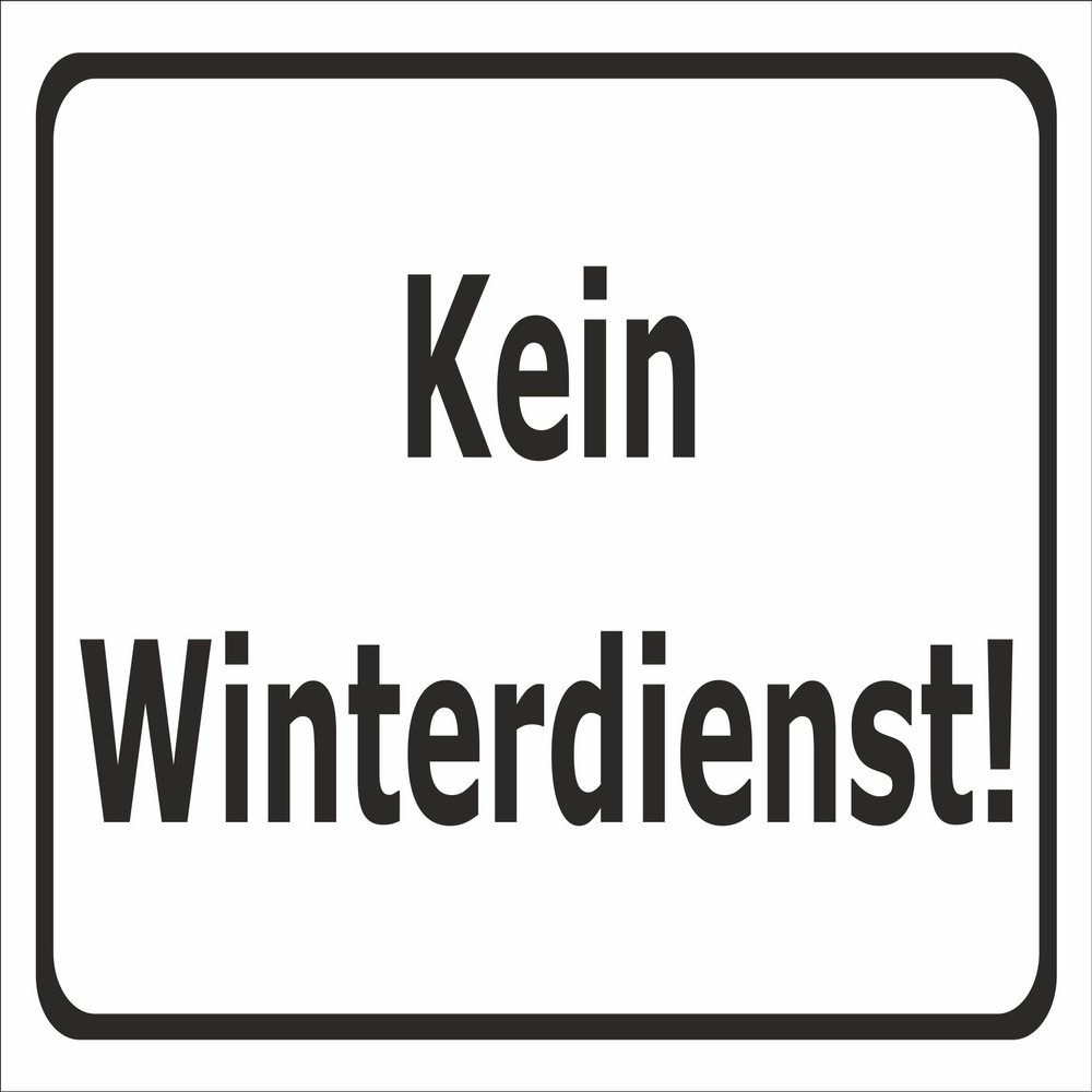 No Winter Maintenance Sticker – 60 x 40 cm, 20 Var, S00018-027-A