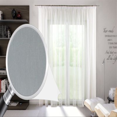 Sun World Made-to-Measure White Batiste Sheer Curtain with Lead Weight and Gather Tape, 275 x 150 cm (H x W)