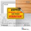 KOPPEL No Entry or Feeding the Horses Sign - D-055 (30 x 20 cm Sticker) view 3