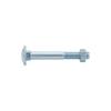 DIN 603 Zinc-Plated Steel Carriage Bolts with Square Neck and Hex Nuts, M8 × 110 mm, 100 pcs. view 1