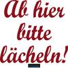 CLICKANDPRINT “Please Smile” Sticker, 90 x 72.5 cm, Dark Red view 1