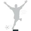 CLICKANDPRINT Soccer Wall Sticker, 130 x 100.4 cm, Light Gray view 1