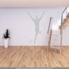 CLICKANDPRINT Soccer Wall Sticker, 130 x 100.4 cm, Light Gray view 2