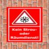 Melis-Folienwerkstatt Sign, No Gritting or Snow-Clearing Service, 60 x 40 cm, 3 mm Aluminum Composite, 20 VAR S00018-066-D view 2